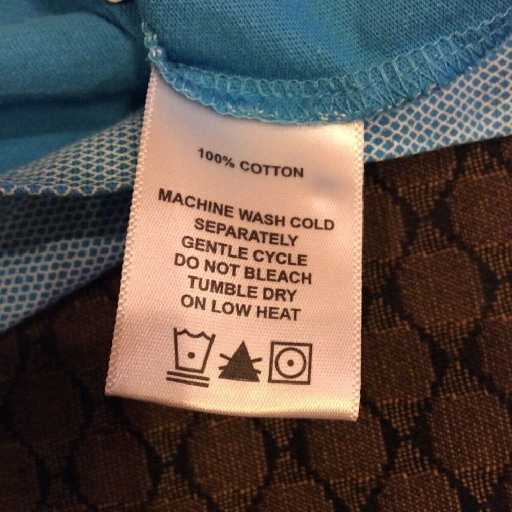 Men's Td Thomas Dean Blue Polo Shirt large - Picture 9 of 11